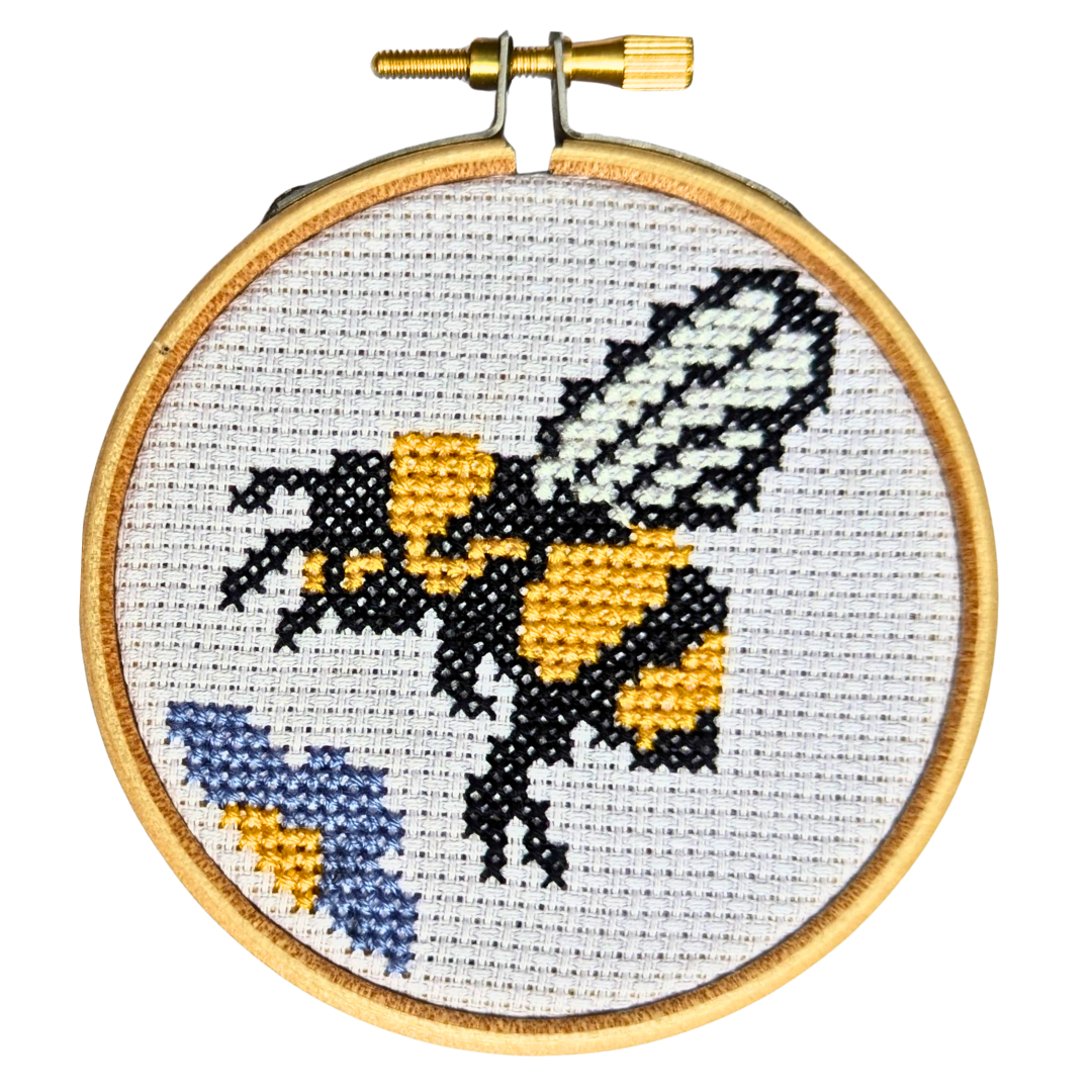Mini Bee Cross Stitch Kit
