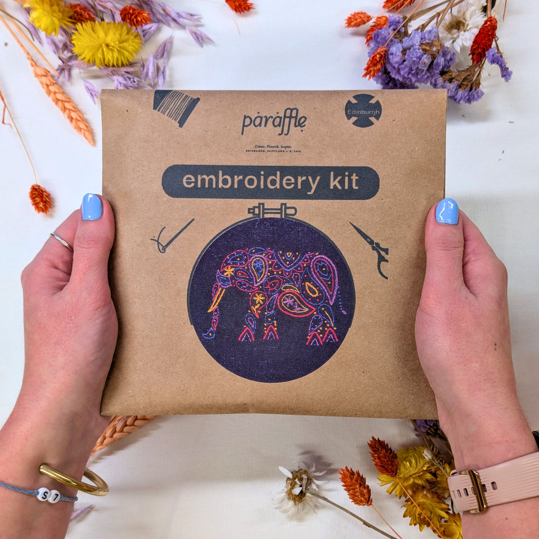 Elephant Embroidery Kit