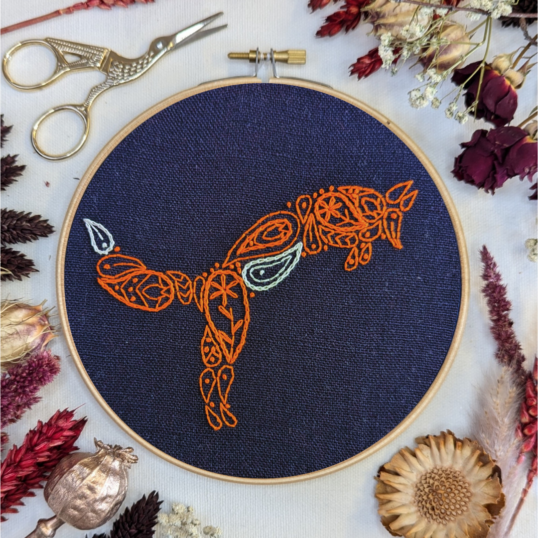 Fox Embroidery Kit