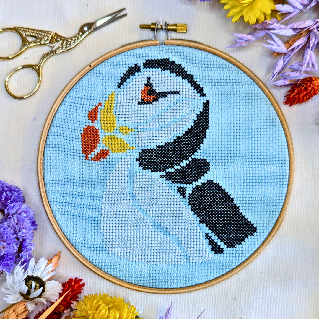 Puffin Cross Stitch Kit