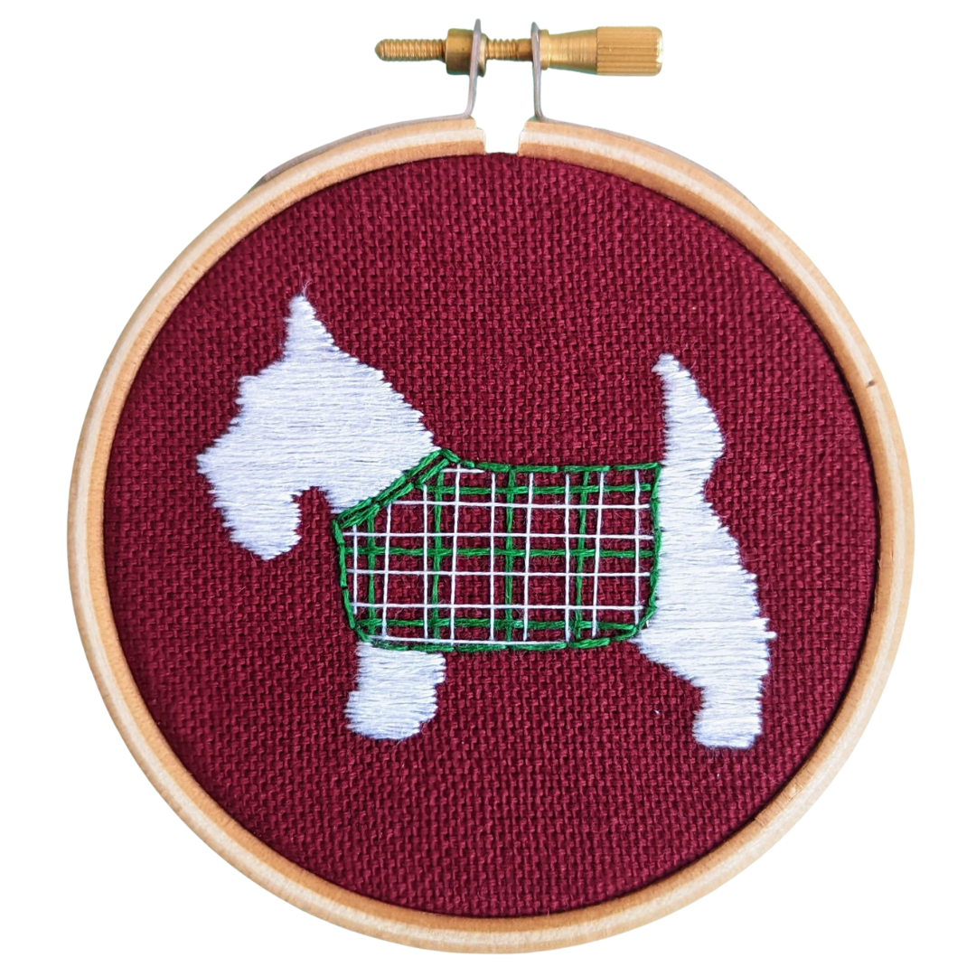 Mini Scottie Dog Embroidery Kit