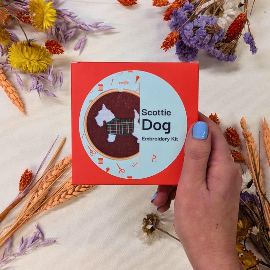 Mini Scottie Dog Embroidery Kit
