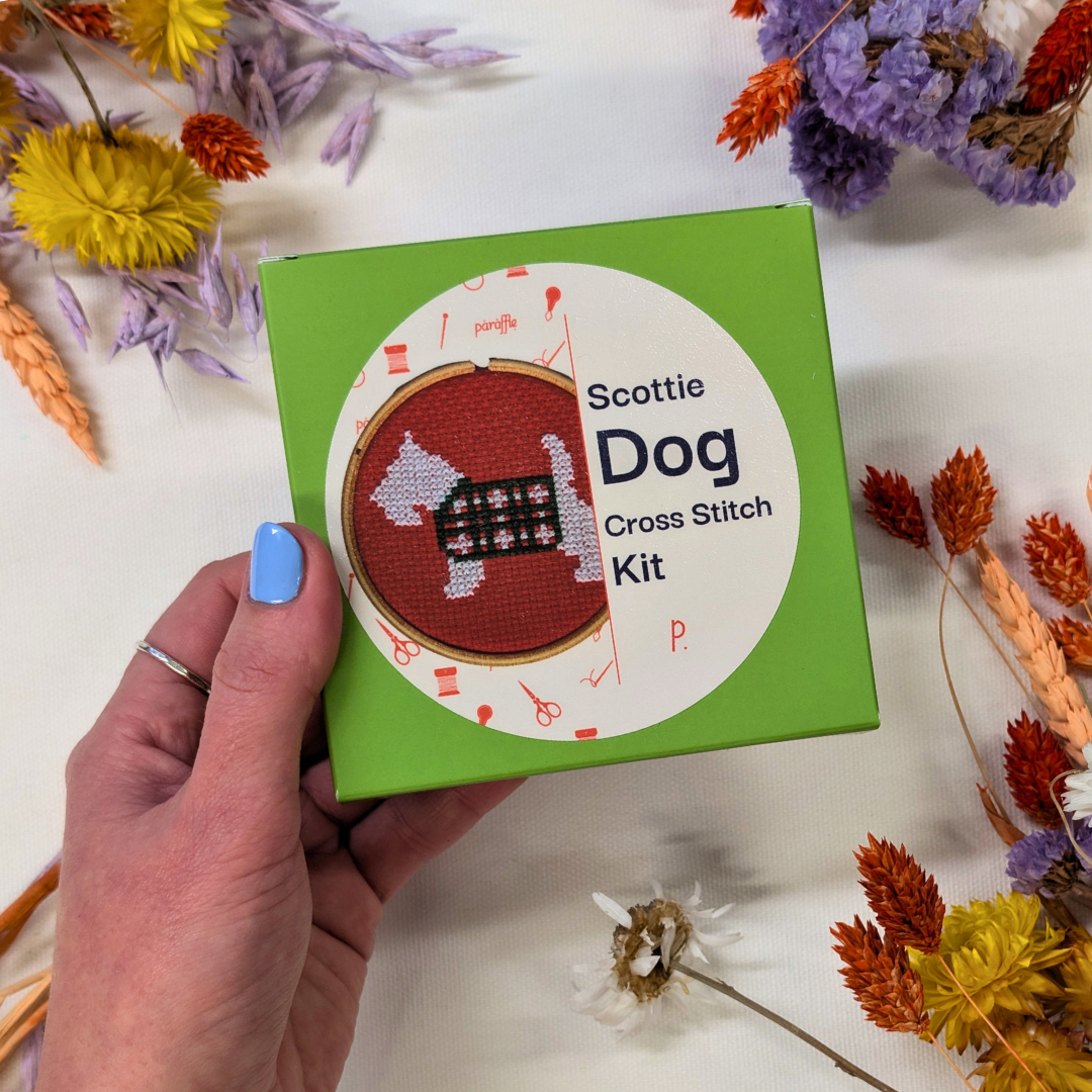 Mini Scottie Dog Cross Stitch Kit