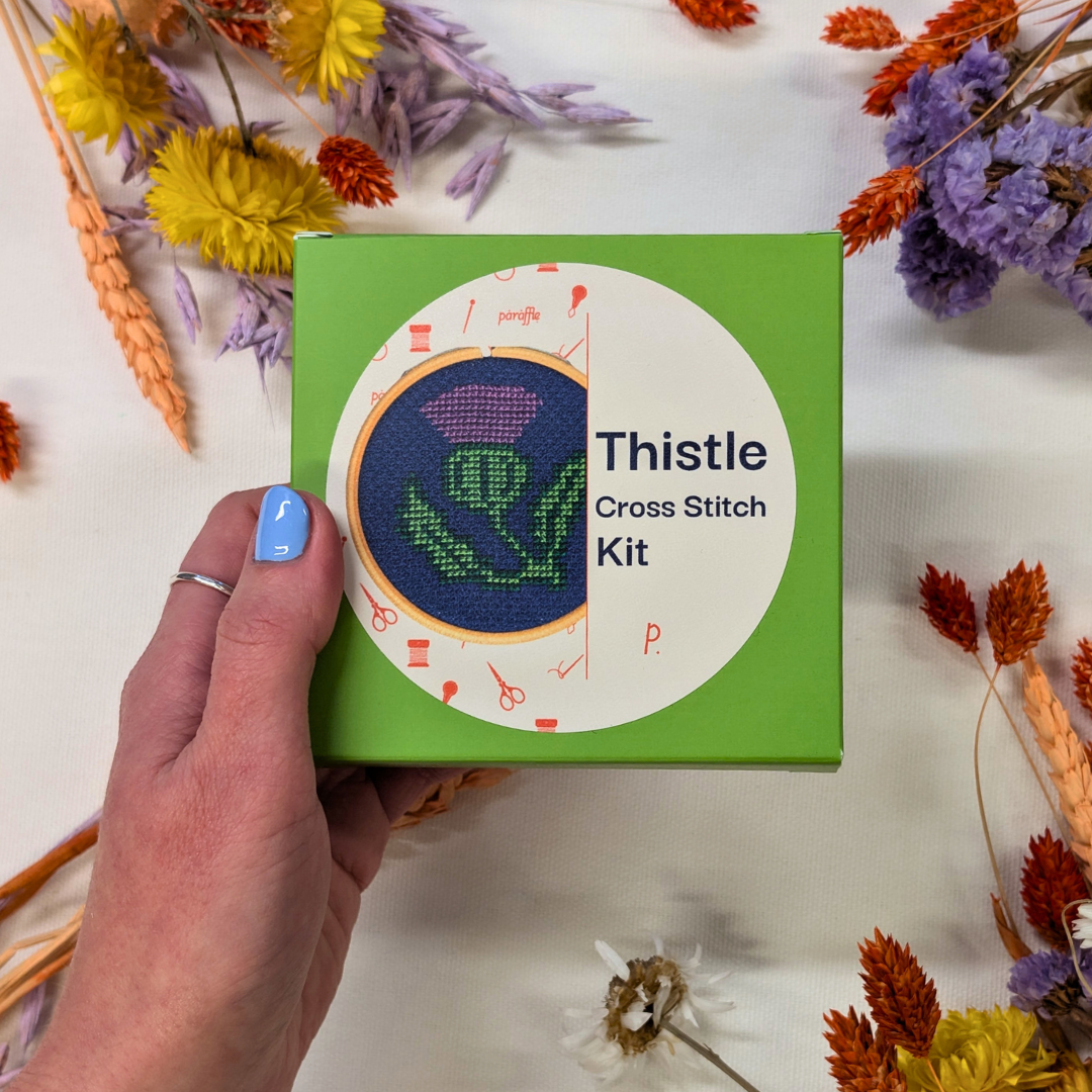 Mini Thistle Cross Stitch Kit