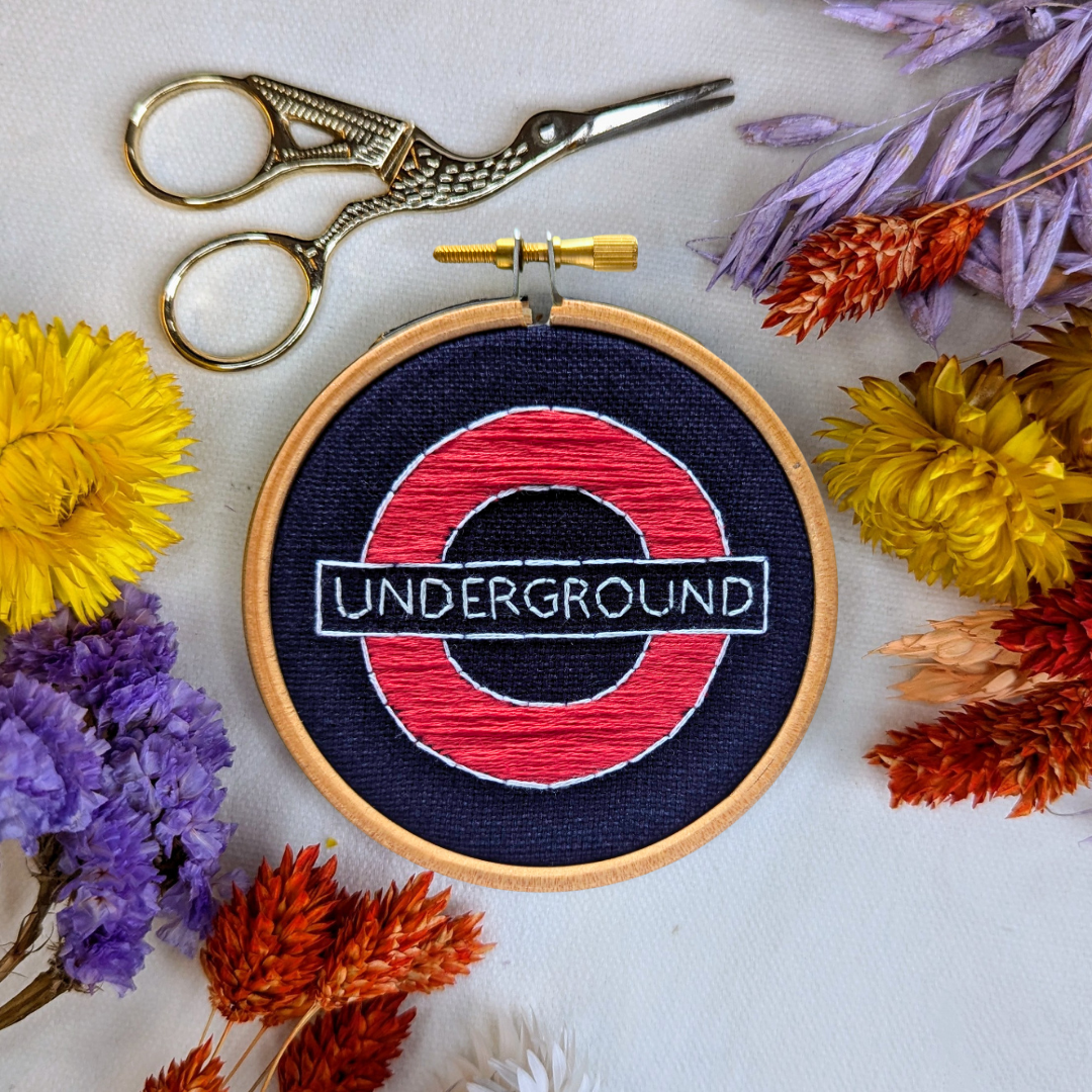 Mini London Underground Embroidery Kit