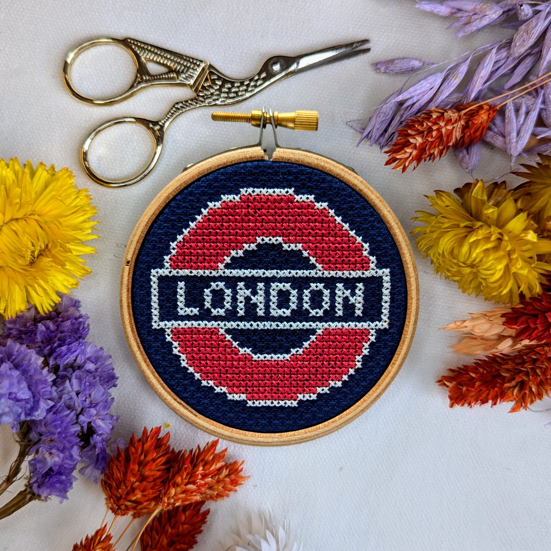 Mini London Underground Cross Stitch Kit