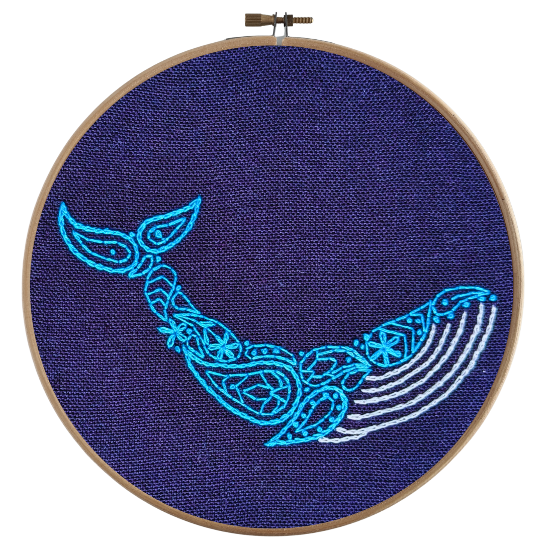 Whale Embroidery Kit