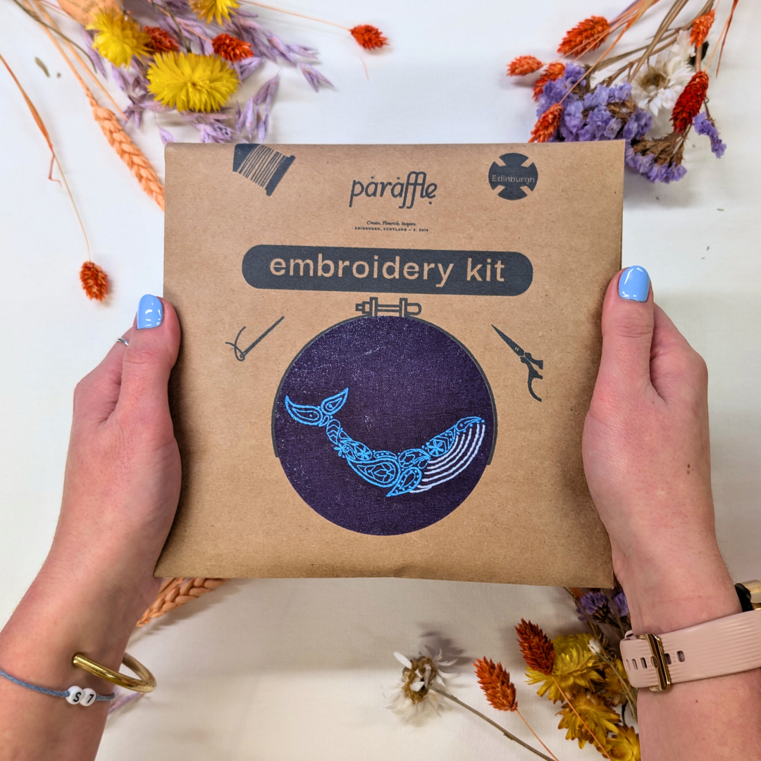 Whale Embroidery Kit