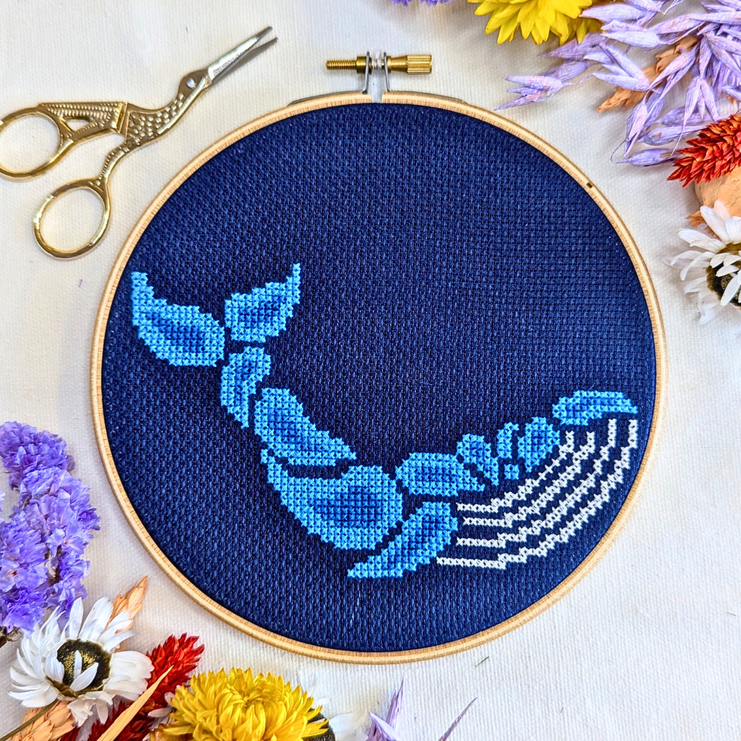Whale Cross Stitch Kit