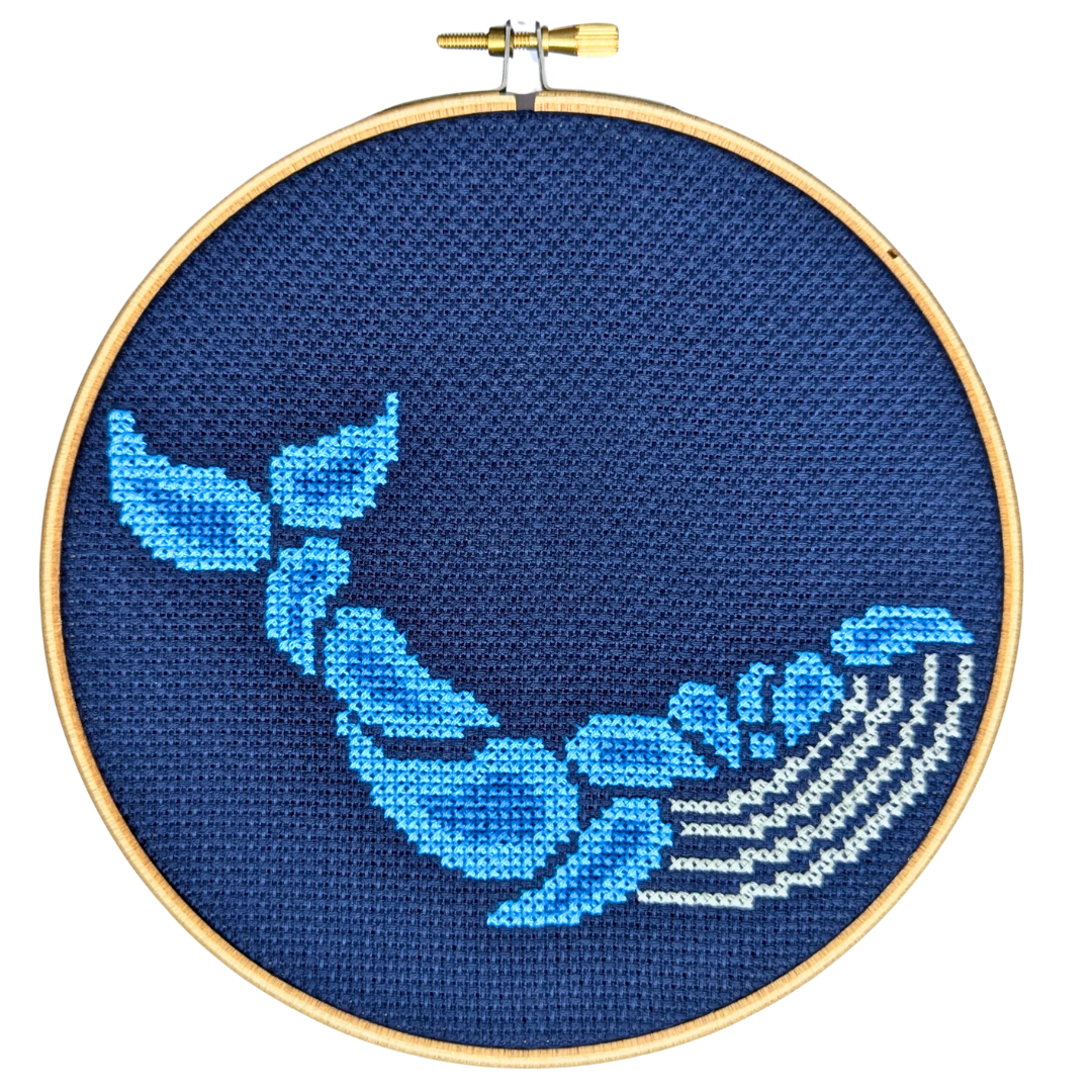 Whale Cross Stitch Kit