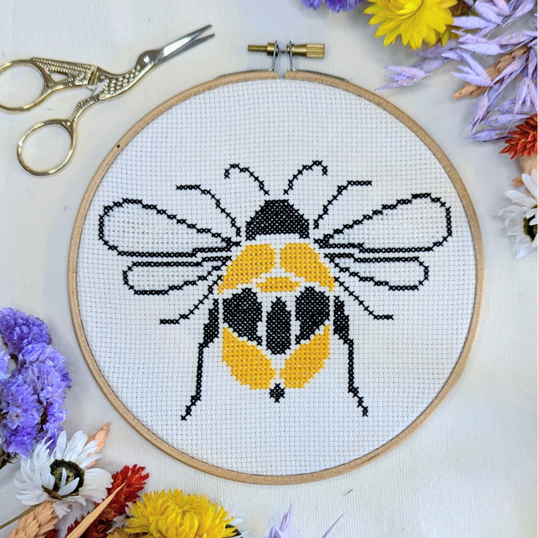 Bee Cross Stitch Kit