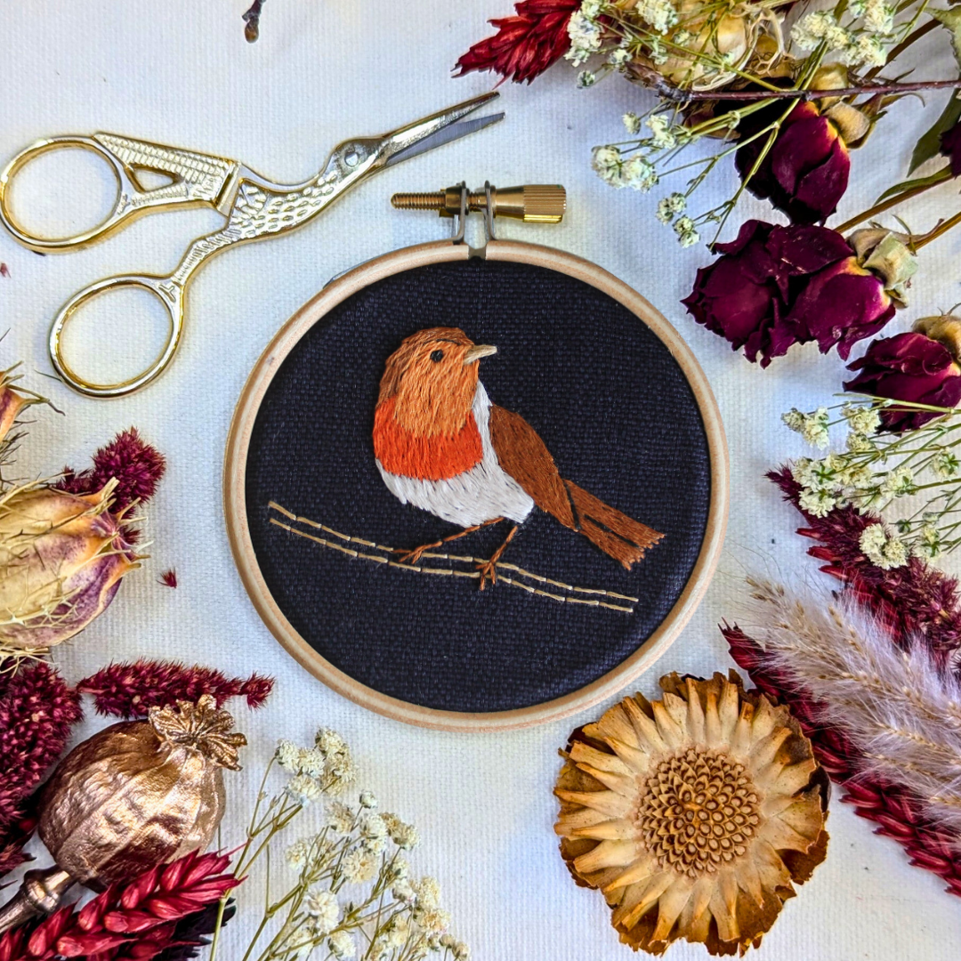 Mini Robin Embroidery Kit