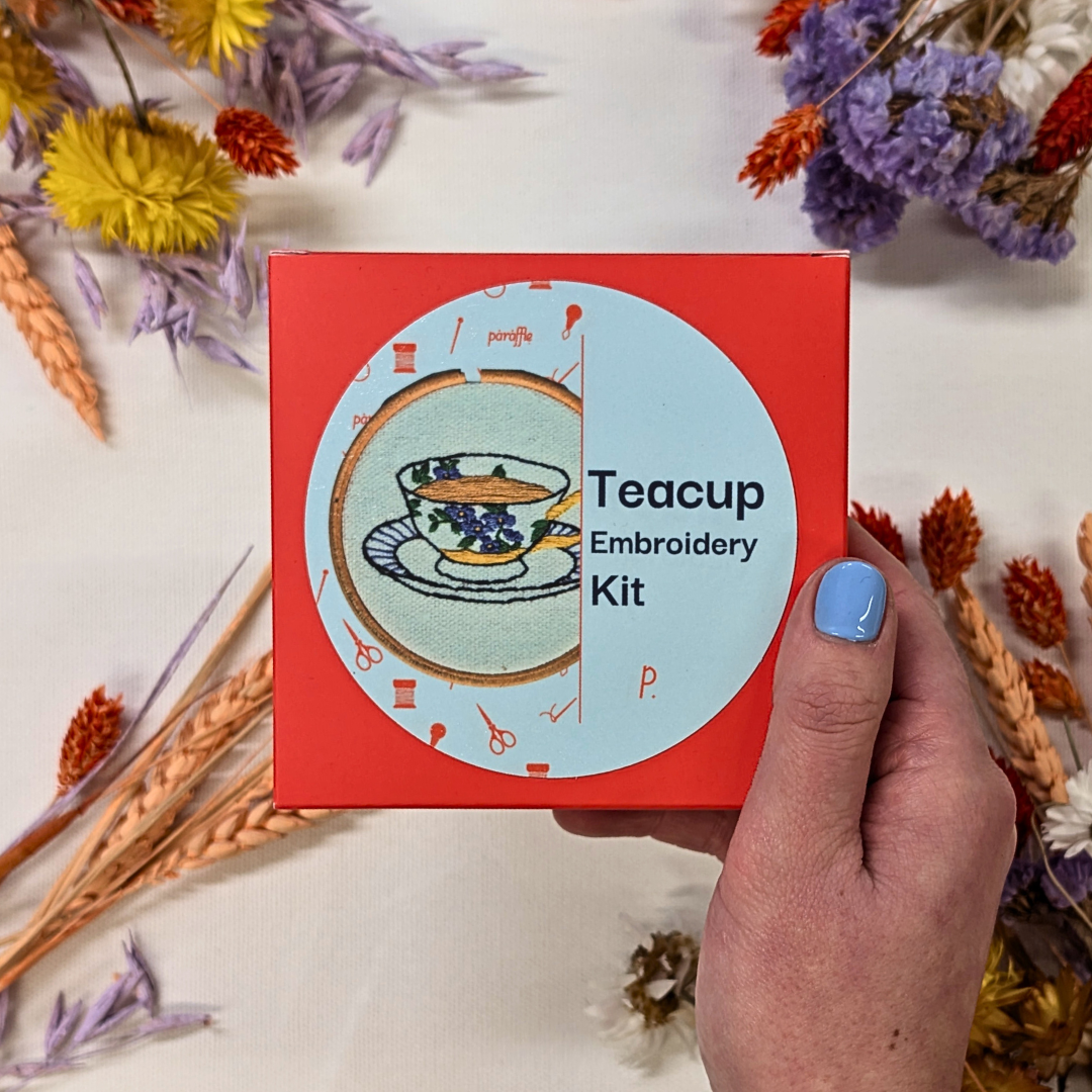 Mini Teacup Embroidery Kit