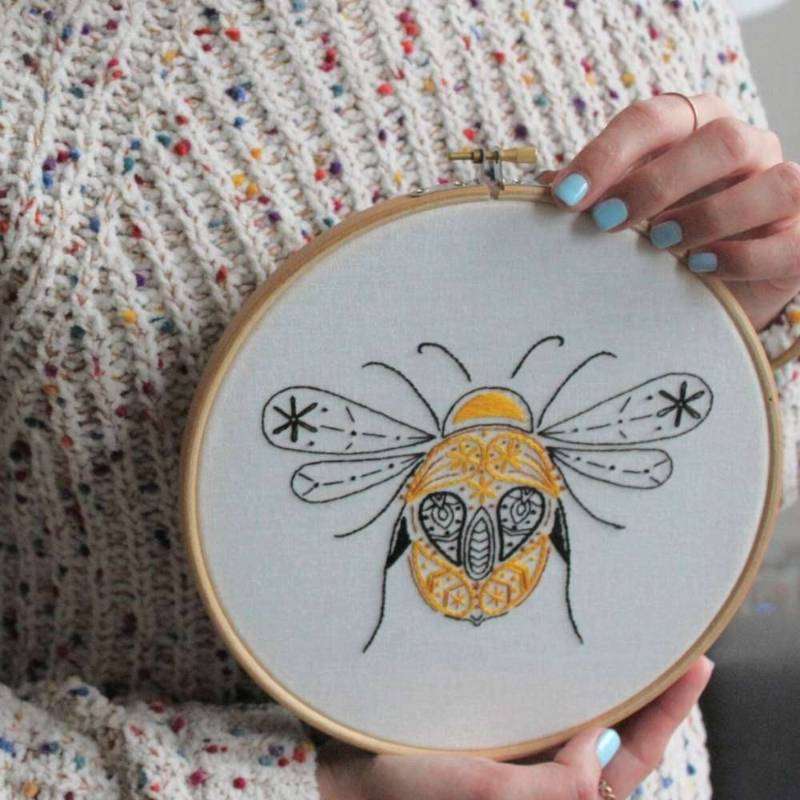 Bee Embroidery Kit