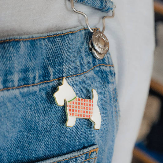 Scottie Dog Pin Badge