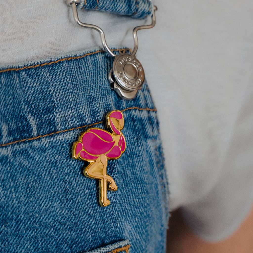 Flamingo Pin Badge