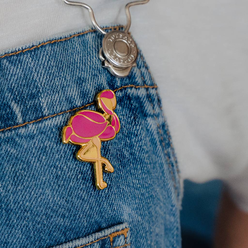 Flamingo Pin Badge