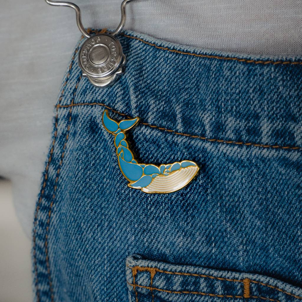 Whale Pin Badge