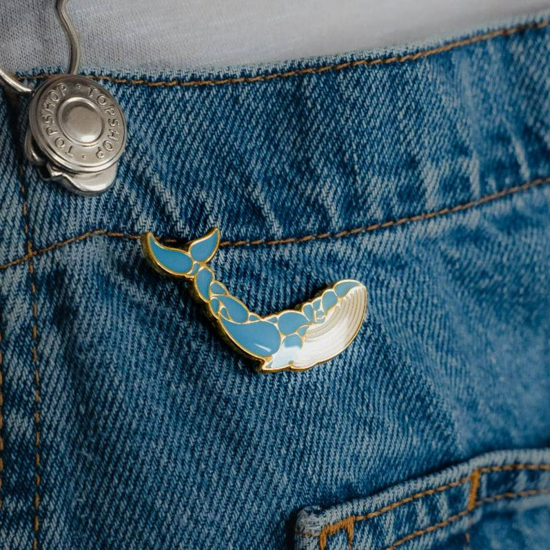 Whale Pin Badge