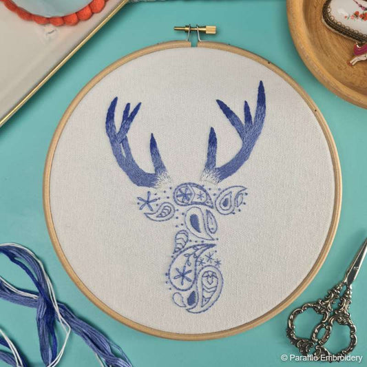 Paisley Deer Embroidery Kit