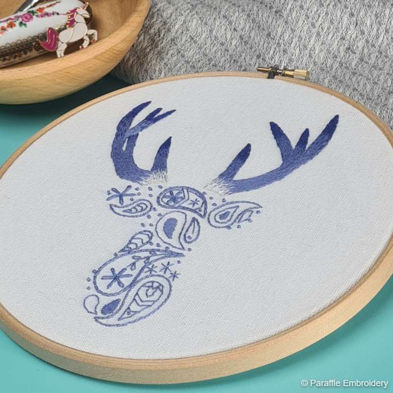 Paisley Deer Embroidery Kit