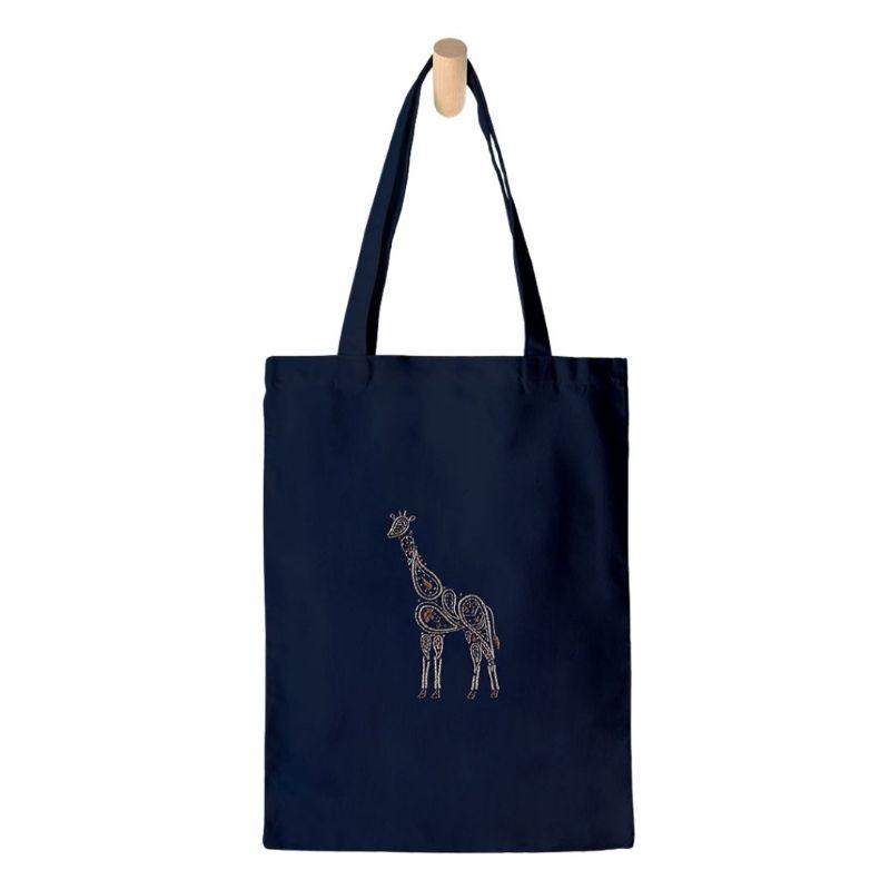 Paraffle Embroidery Tote bag Kit Giraffe Tote Bag Kit
