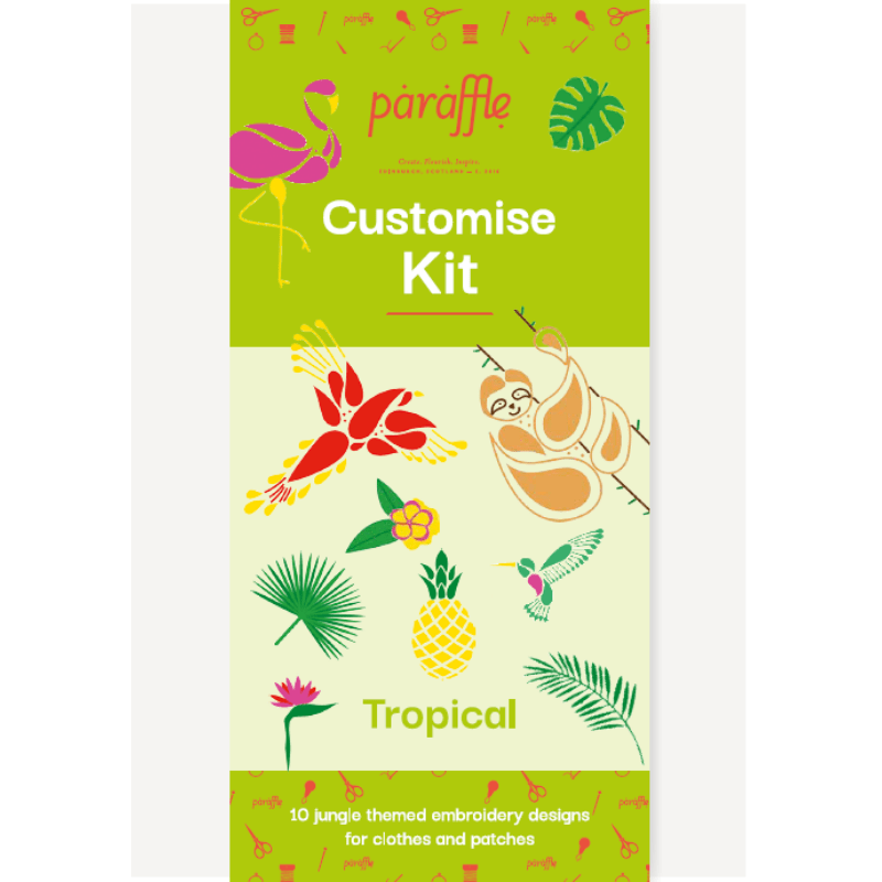 Paraffle Embroidery Tropical Customise Kit